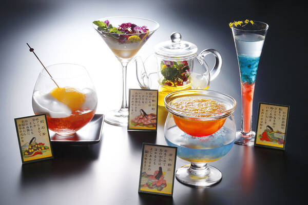 女性の切ない感情を詠んだ百人一首の和歌をカクテルに 百人一首カクテル 18年9月25日 エキサイトニュース