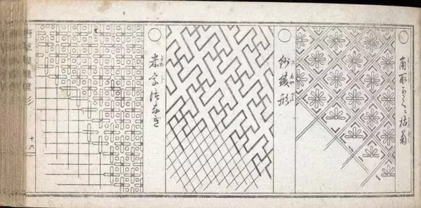 「無料オンライン公開！植物を図案化した330種もの伝統模様を掲載した明治時代の雛形本「唐草模様雛形」」の画像