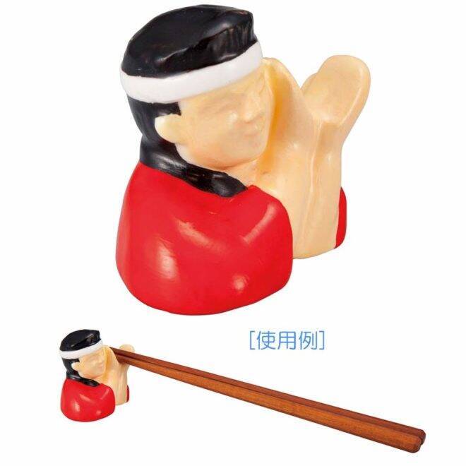 先っぽ当たってるって（笑）真剣白刃取りに挑む侍がモチーフの「サムライ箸置き」が可愛いぞ