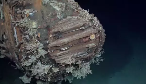 「【映像】昭和18年に撃沈された旧日本軍の軽巡洋艦「神通」が海底で発見される！」の画像