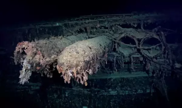 「【映像】昭和18年に撃沈された旧日本軍の軽巡洋艦「神通」が海底で発見される！」の画像