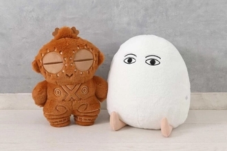 土偶ちゃんと神格・メジェドが大きな“だっこサイズ”のぬいぐるみに！ブルーブルーエ「ぽちゃ」シリーズ新作