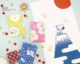 レトロな和柄モチーフたくさん！「かまわぬ」から「PEANUTS かまわぬ限定シリーズ」第8弾が登場