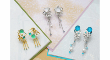 因幡の白兎、かぐや姫など、日本神話や昔ばなしの世界観を表現したピアス＆イヤリングが素敵！