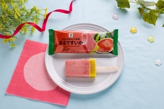 6年ぶり復活！すいかの濃厚な果実感とシャリ食感が楽しめる「セブンプレミアム まるですいか」新発売