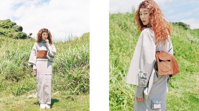 KIMONO by NADESHIKO 2023年秋冬コレクションで愛媛県今治市の名産「今治タオル」の生地を使用した着物が登場