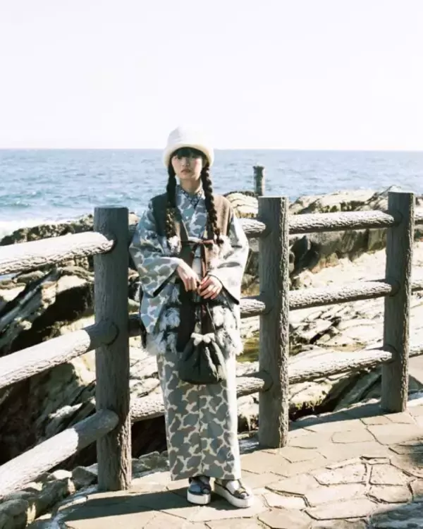 「KIMONO by NADESHIKO 2023年秋冬コレクションで愛媛県今治市の名産「今治タオル」の生地を使用した着物が登場」の画像