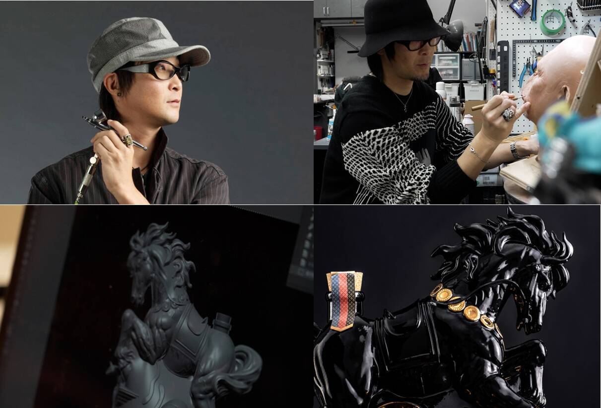 【北斗の拳】ラオウの象徴である「拳王兜」と愛馬「黒王号」を表現した『黒王号ボトルセット』が発売！