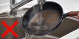 「アツアツのフライパンに水かけないで　「ジューッ」の音は加工傷むサイン」の画像1