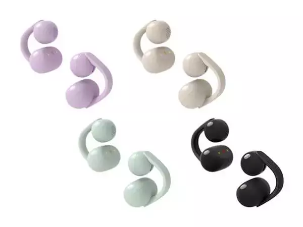 ソニー初　イヤーカフ型完全ワイヤレスイヤホン