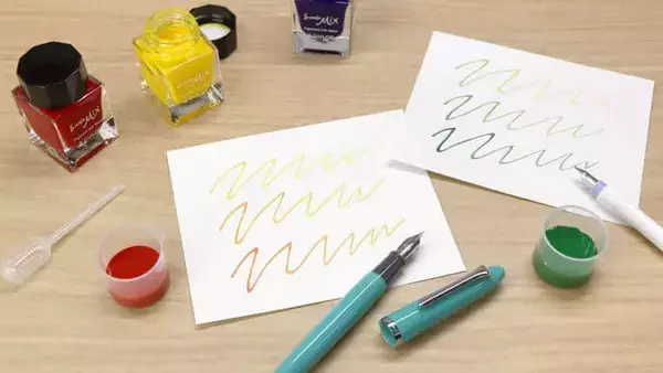 混色可能な万年筆用ボトルインク「STORiA MiX」　自分だけのオリジナルカラーを