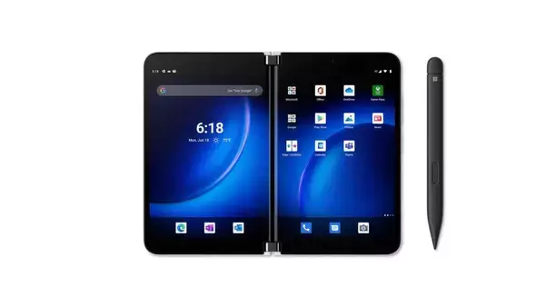 2画面折り畳み「5G」スマホ「Surface Duo 2」　マイクロソフト