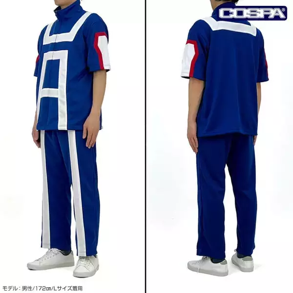 「僕のヒーローアカデミア」雄英高校の体操服　半袖と長袖を用意
