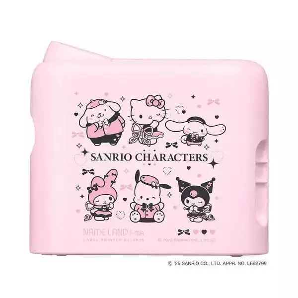 カシオのラベルプリンター「NAME LAND i-ma」　サンリオキャラのコラボモデル