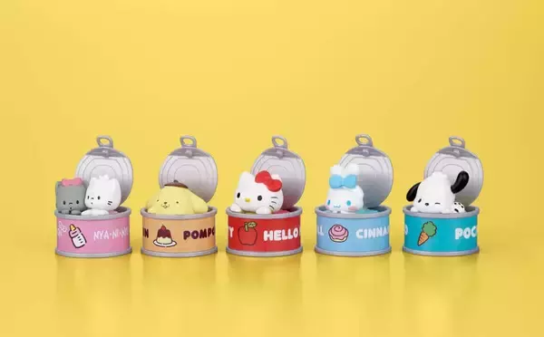 サンリオキャラクターたちが缶から顔を　カプセルトイ「カンキャラ！」第1弾