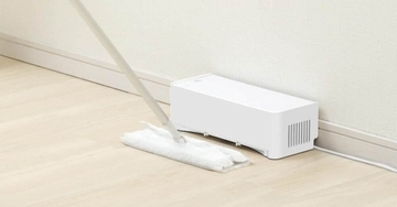 「電気ちりとり Neo」　フロアワイパーやほうきで集めたゴミを吸引