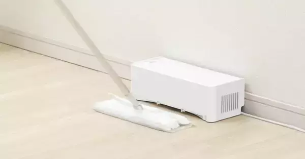 「電気ちりとり Neo」　フロアワイパーやほうきで集めたゴミを吸引