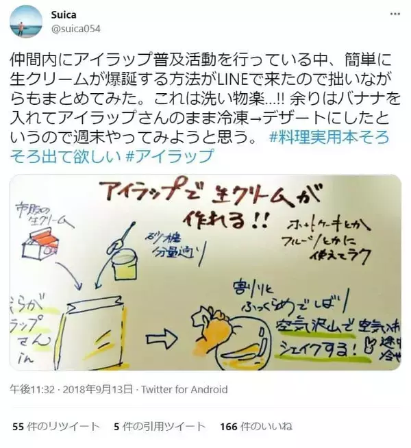 「生クリーム」づくりの時短テク　泡立て器と絞り袋は使いません