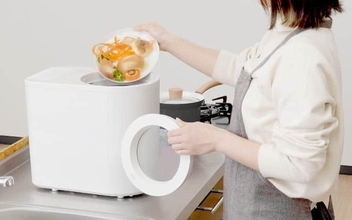 乾燥と粉砕の力で生ゴミを減らせる　「カラッと粉砕ゴミへらすん」