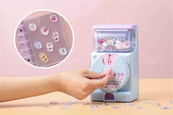 ぷっくりとした立体シールが作れる　「キラ・ガチャシール　ぷっくりドロップ」
