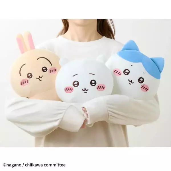 「ちいかわ」たちの背中が温かくなる　「あったかぬいぐるみ　ちいかわ」ほか全3種