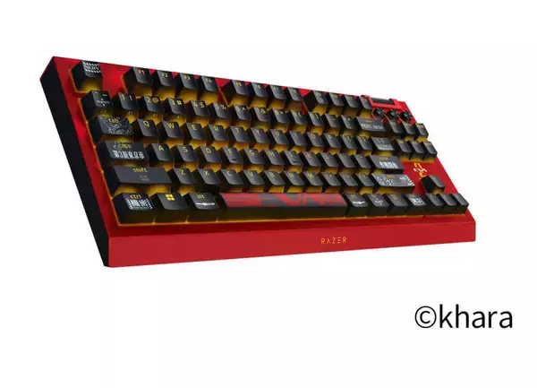 Razerから「エヴァ2号機」デザインのゲーミングキーボード＆マウス、ヘッドセット