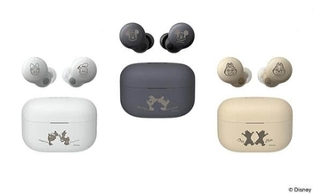 ソニーのワイヤレスイヤホンとスピーカー　ディズニーのペアキャラを刻印