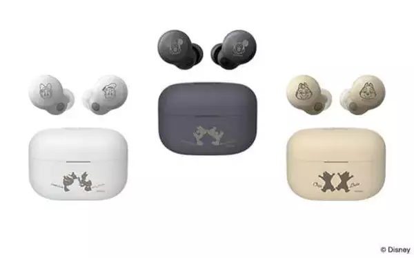 ソニーのワイヤレスイヤホンとスピーカー　ディズニーのペアキャラを刻印