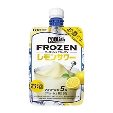 アルコール入りの「クーリッシュ フローズン」　レモンサワーとグレフルサワー