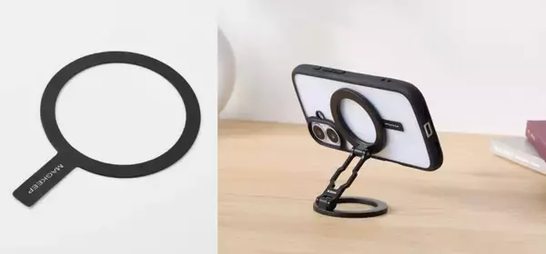 MagSafe非対応スマホケースに貼るだけ　MagSafeアクセサリーが使える