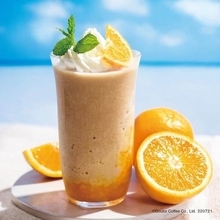 エスプレッソフローズンと果肉ソース　「カフェ・オレンジ」