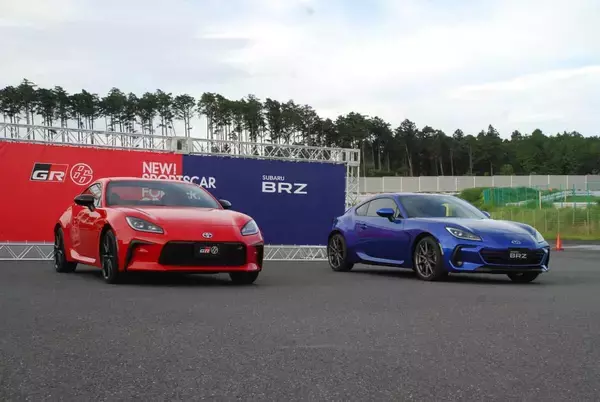 「トヨタとスバルの新型スポーツカーに試乗　発売直前のGR86とBRZ、低重心の走りを堪能」の画像