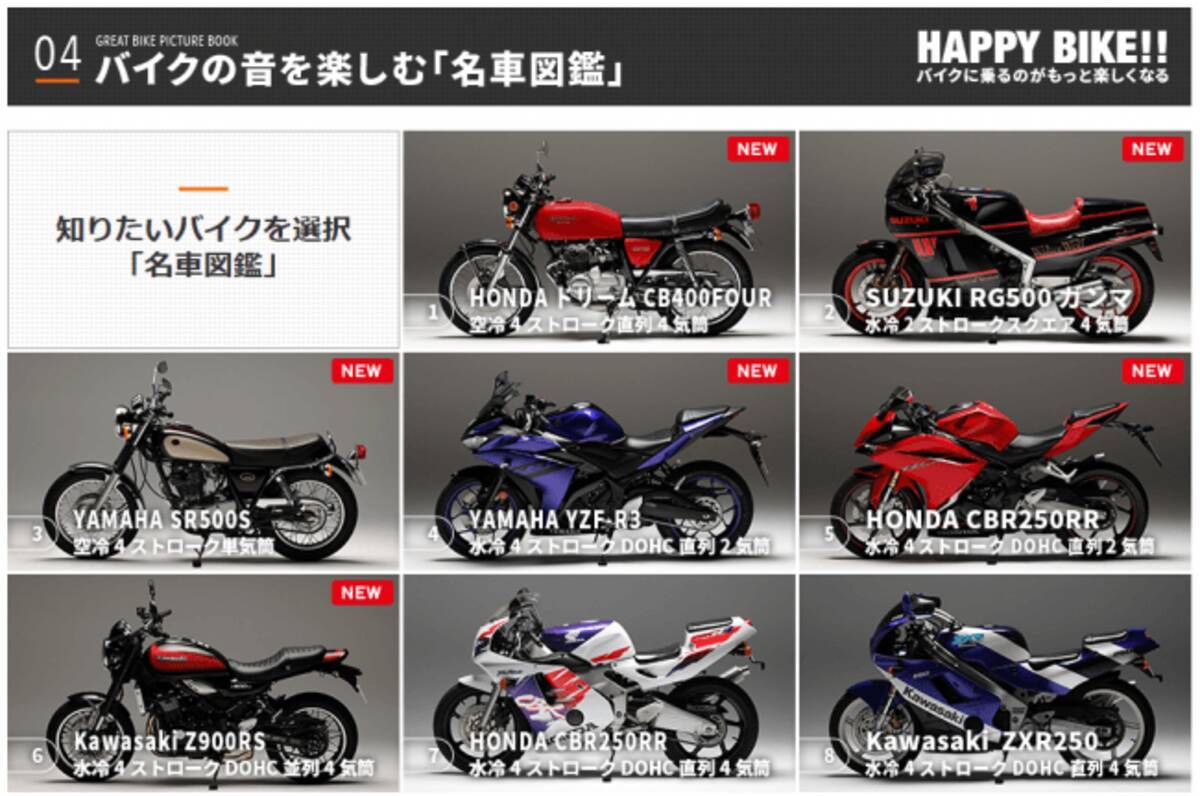 バイクのエンジン音や排気音をハイレゾで楽しめる 名車図鑑 第6弾 19年3月23日 エキサイトニュース