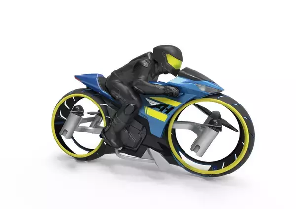1台で地上と空中2つの操作が楽しめる　バイク型フライトラジコン