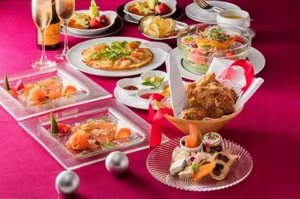 シャンパーニュ、舞台鑑賞券、ルームサービスディナー　クリスマスプラン3種