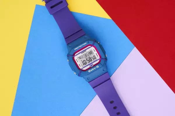 「BABY-G」生誕25周年記念モデル　グリーン、パープル、ピンクを大胆配色