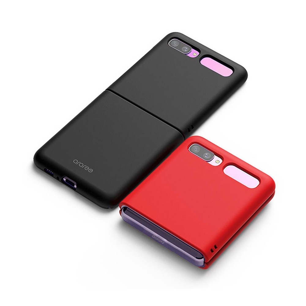 2つ折りスマホGalaxy Z Flip専用ケース2種