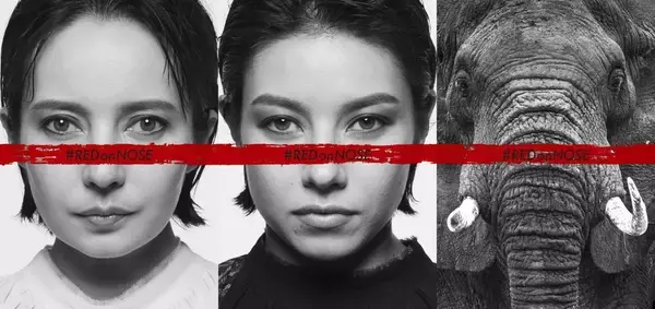 ベッキーとジェシカの姉妹が賛同　象牙販売ストップ目指す「#REDonNOSE運動」　