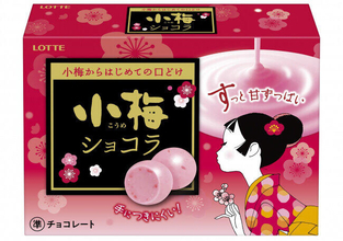 あの甘酸っぱいキャンディーがチョコになった　「小梅ショコラ」