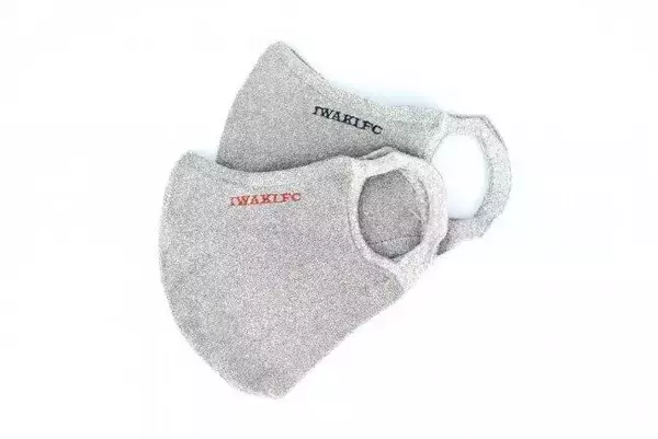 サッカー「いわきFC」ロゴ入り抗菌マスク　接触冷感、100回洗っても大丈夫