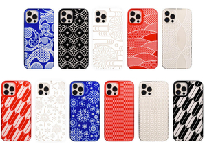 ガラス工芸「江戸切子」デザイン　iPhone 12シリーズ向けケース