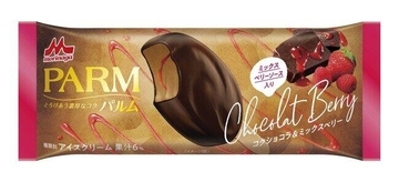 甘酸っぱく、とろんとしたソース入り　「PARM　コクショコラ＆ミックスベリー」