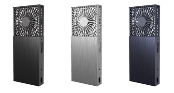 四角いフォルムのかわいいハンディファン　ビジネスシーンもマッチ