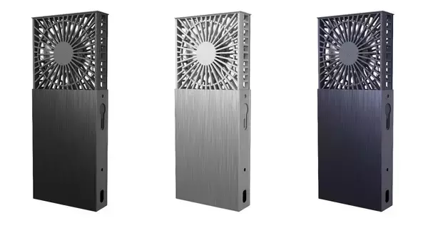 四角いフォルムのかわいいハンディファン　ビジネスシーンもマッチ