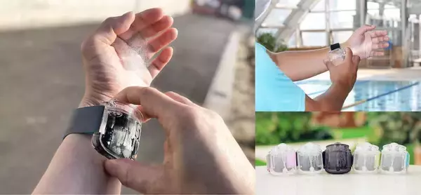 手首装着型の除菌スプレーがクール　スイッチ押せば気分はスパイダーマン