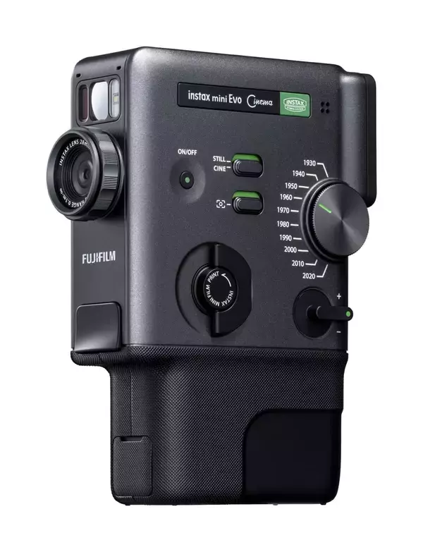 インスタントカメラ「instax mini Evo Cinema」　静止画に加え動画も撮影できる