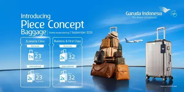 Garuda Indonesia Strengthens Service Transformation with Piece-based Checked Baggage Policy