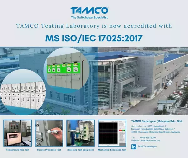 TAMCO Switchgear Testing Laboratory Receives ISO 17025 Certification ...