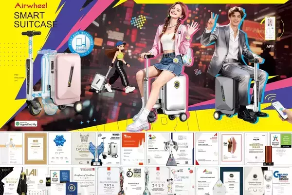 「Airwheel Showcases AI Wheel Cabin 20 Inch Luxury Suitcase Innovation at ChinaJoy 2026, Bringing Smart Scooter Carry on Hand Boarding Travel Electric Luggage to the Future of Mobility」の画像