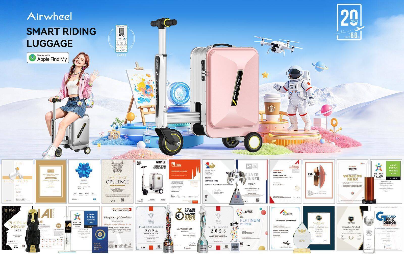 Airwheel Launches Smart Suitcase Redefining Travel Mobility: AI Suitcase, Electric Suitcase and Rideable Cabin Suitcase for the Next Era of Boarding Luggage